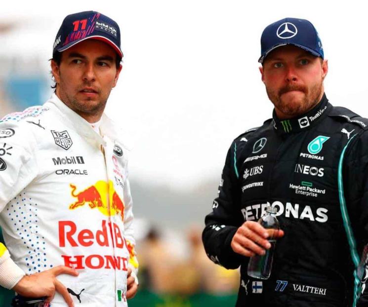 Está ante el más difícil: Bottas sobre Checo ante Max
