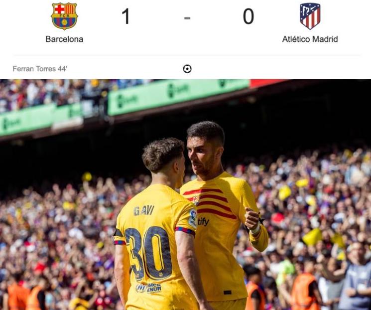 Gana el Barça y mantienen ventaja en liderato de España