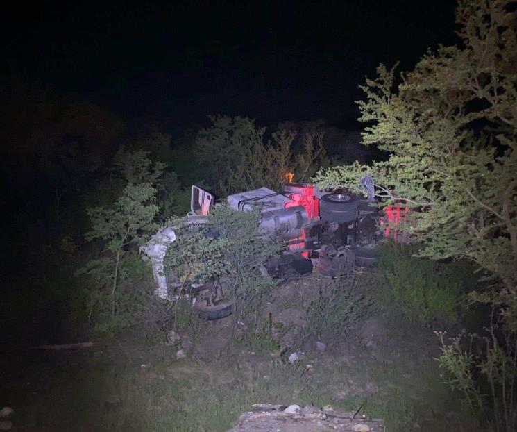 Sufre volcadura en Montemorelos