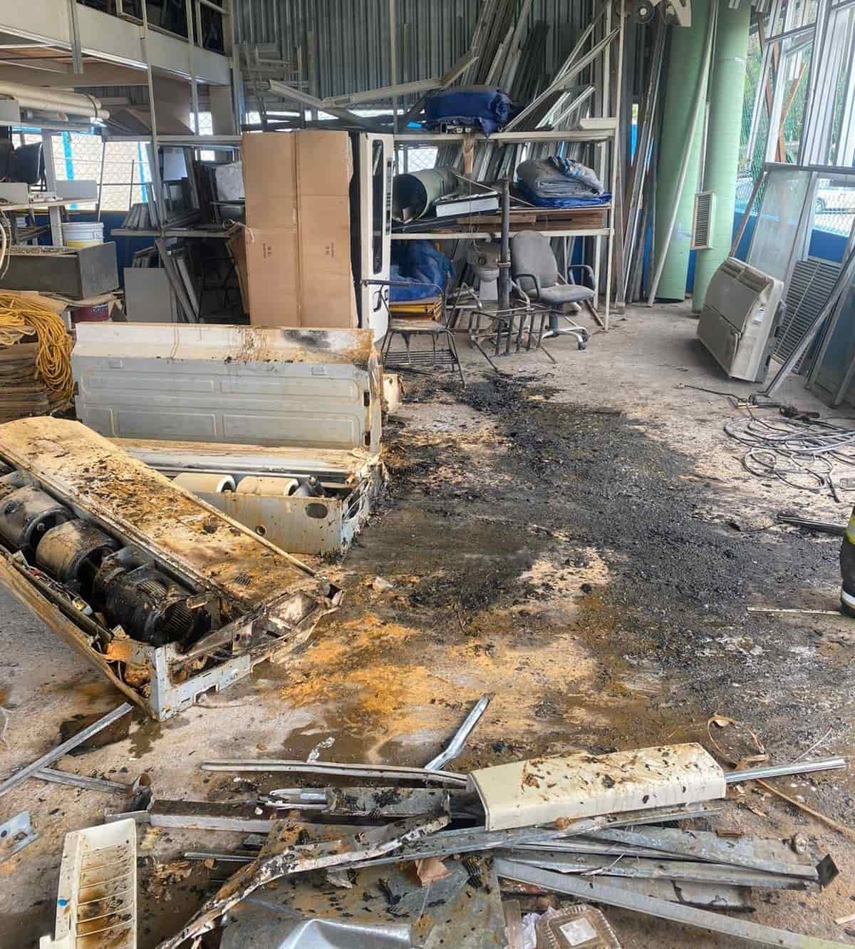 Los puestos de socorro se concentraron en las instalaciones de la Preparatoria 12, ubicada en el municipio de Cadereyta, al reportarse un conato de incendio en sus instalaciones