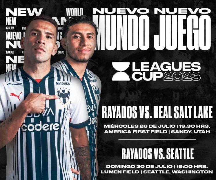 Se confirman horarios de Rayados en Leagues Cup