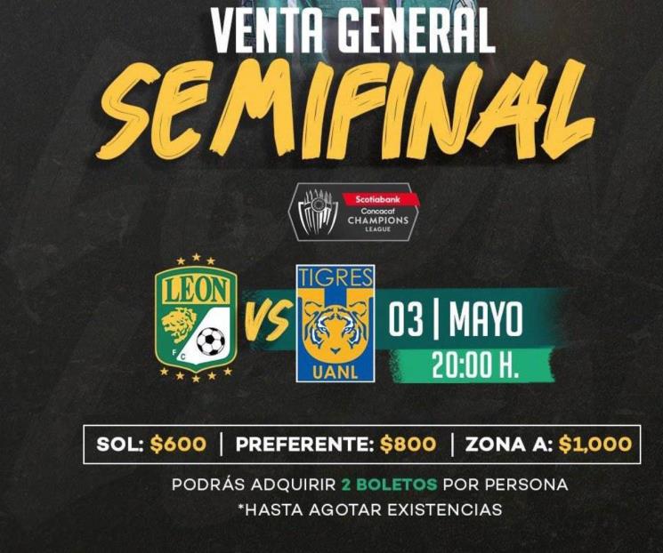 Inicia venta libre para vuelta de Semifinal de la Conca