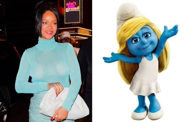 Dará Rihanna voz a Pitufina en nueva cinta de Los Pitufos