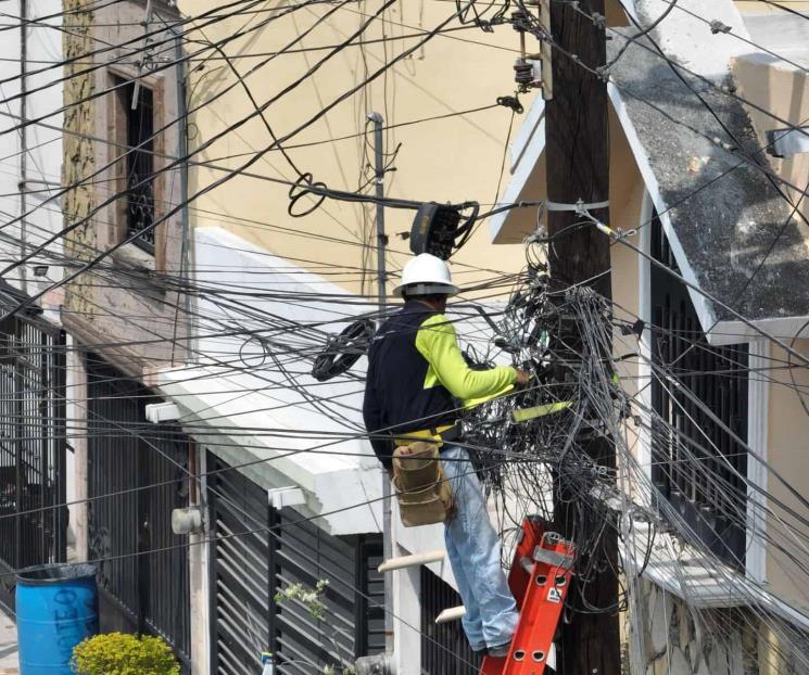 Retira Monterrey más de 500 kms de cableado en desuso