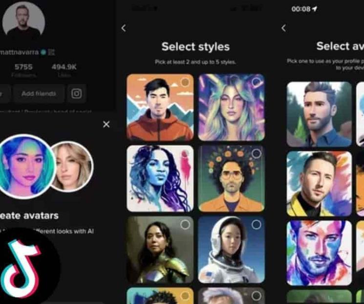 TikTok permitirá crear avatares mediante IA