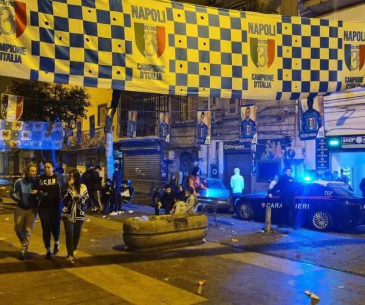 Muere fan del Napoli en festejo