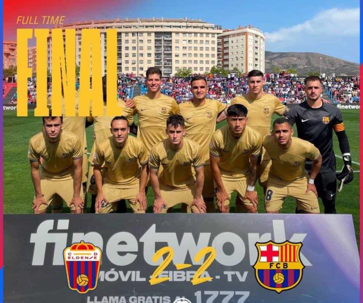 Empata el Barça Atlétic de Rafa Márquez