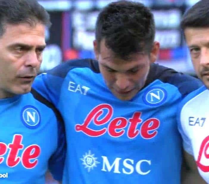 Gana el campeón Napoli, pero sale lesionado el Chucky