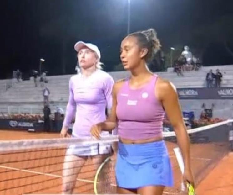 Eliminan a Leylah Fernández del Másters de Roma Eliminan a Leylah Fernández del Másters de Roma