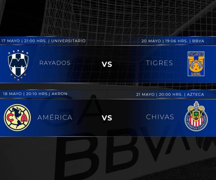 Listos los horarios para el Clásico Regio y Nacional