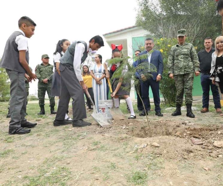 Realizan reforestación la Sección 21 y la 7a. Zona Militar