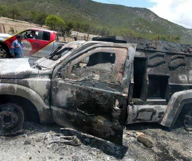 Acaba fuego con camión de valores y 5 mdp