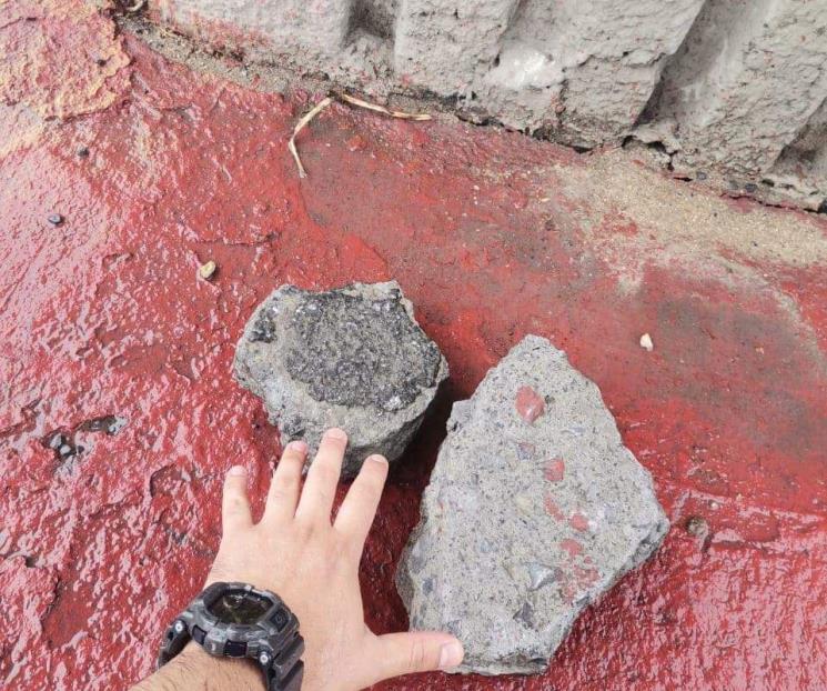 Descarta Metrorrey caída de concreto de Línea 1 del Metro