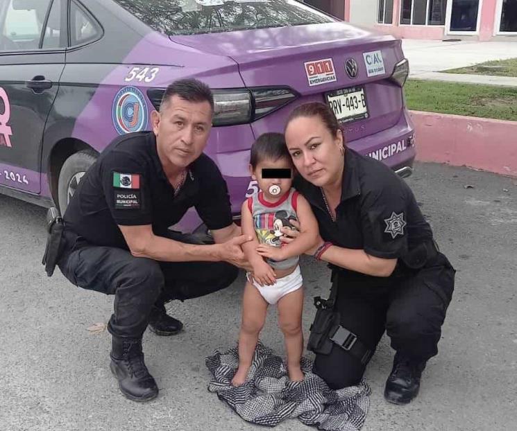 Rescatan a niño reportado como extraviado Rescatan a niño reportado como extraviado