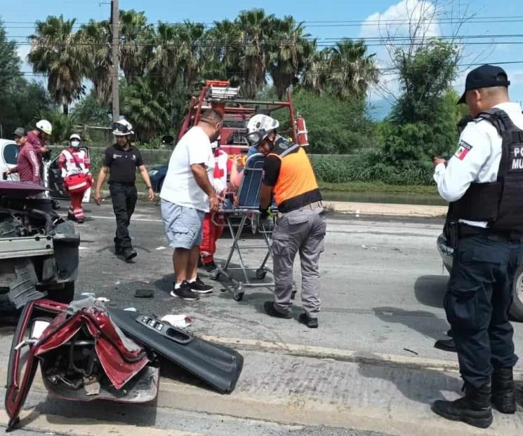 Choque deja una persona sin vida en Escobedo Choque deja una persona sin vida en Escobedo