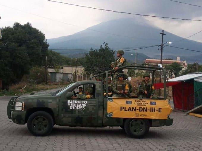 Despliegan 7 mil elementos en Puebla por alerta volcánica Despliegan 7 mil elementos en Puebla por alerta volcánica
