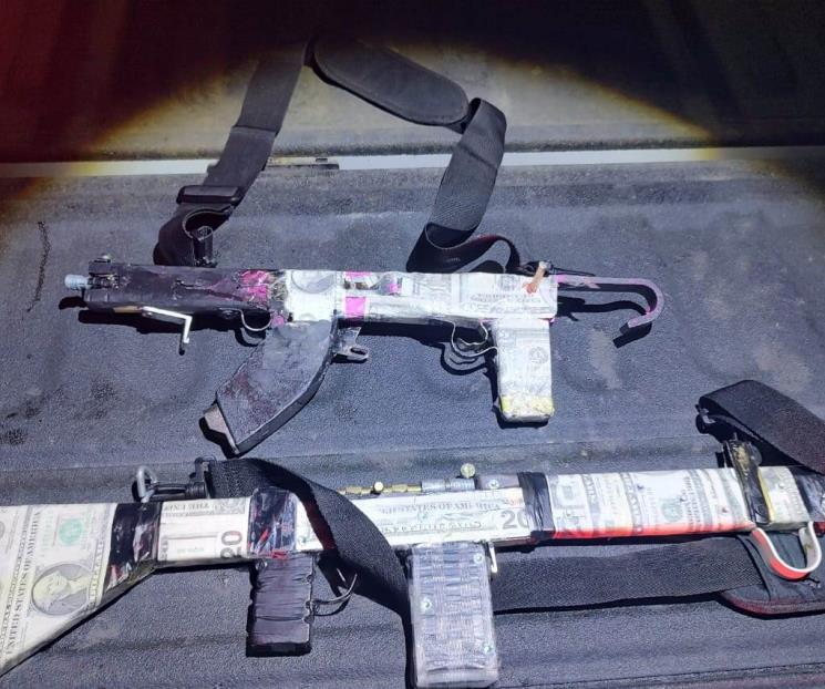 Cae pareja con armas largas hechizas