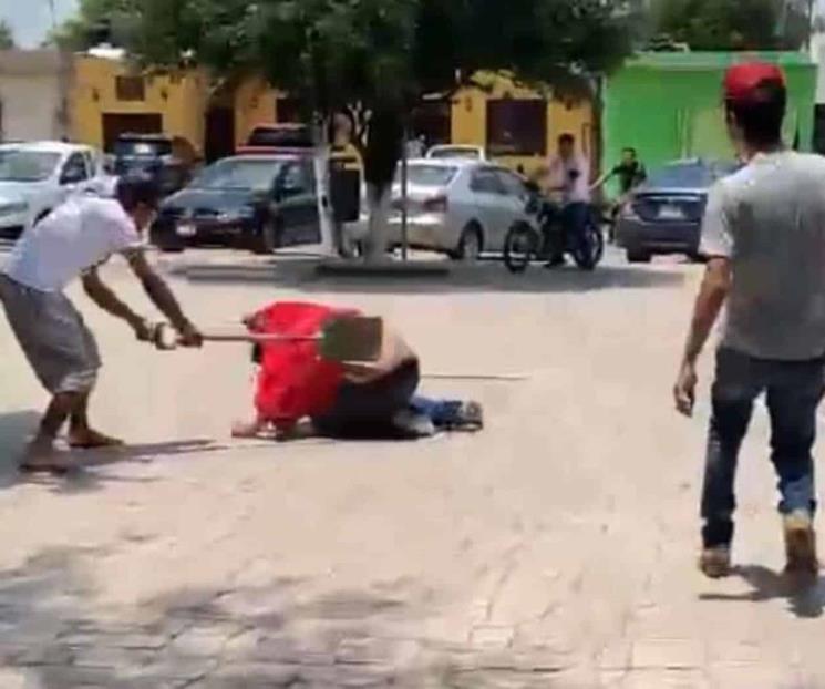 Dan paliza vecinos a presunto ladrón Dan paliza vecinos a presunto ladrón