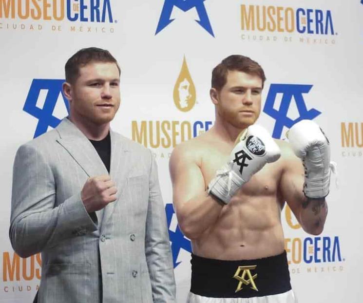Se revela figura de cera inspirada en el Canelo