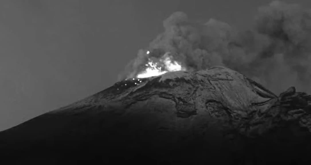 Registra Popocatépetl nuevas explosiones