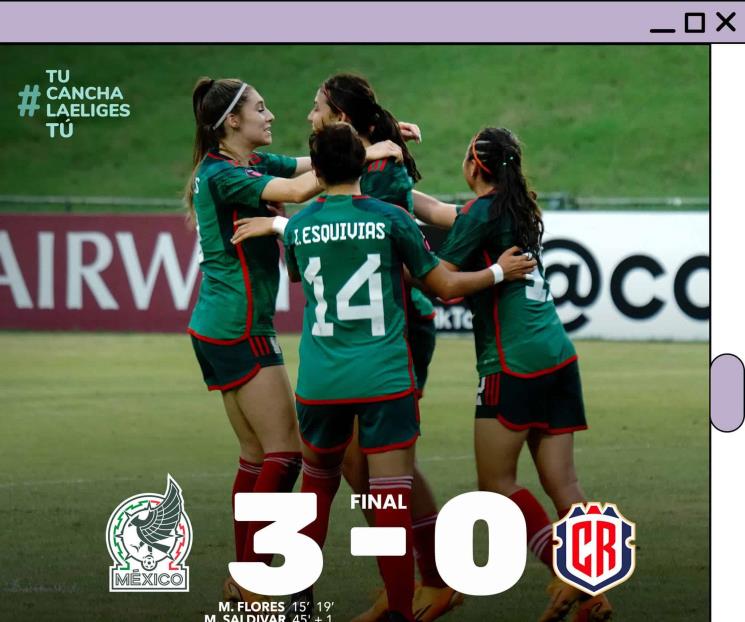 Mantiene Tri Femenil paso perfecto en la Concacaf