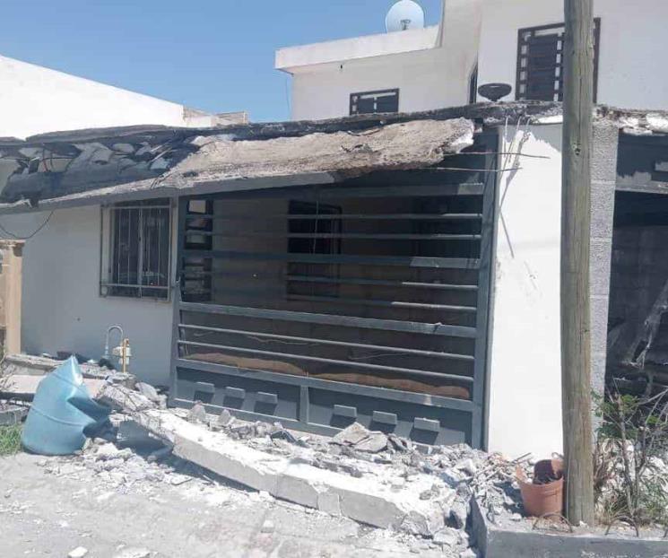 Alarma derrumbe en vivienda