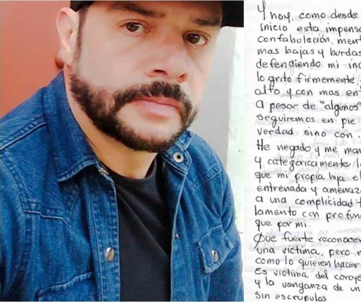 Héctor Parra desde la cárcel: Mi hija sí es una víctima Héctor Parra desde la cárcel: Mi hija sí es una víctima