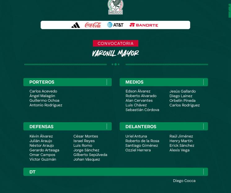 Van 5 de Rayados y Tigres al Tri Van 5 de Rayados y Tigres al Tri