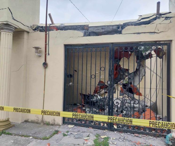 Alarma derrumbe en vivienda