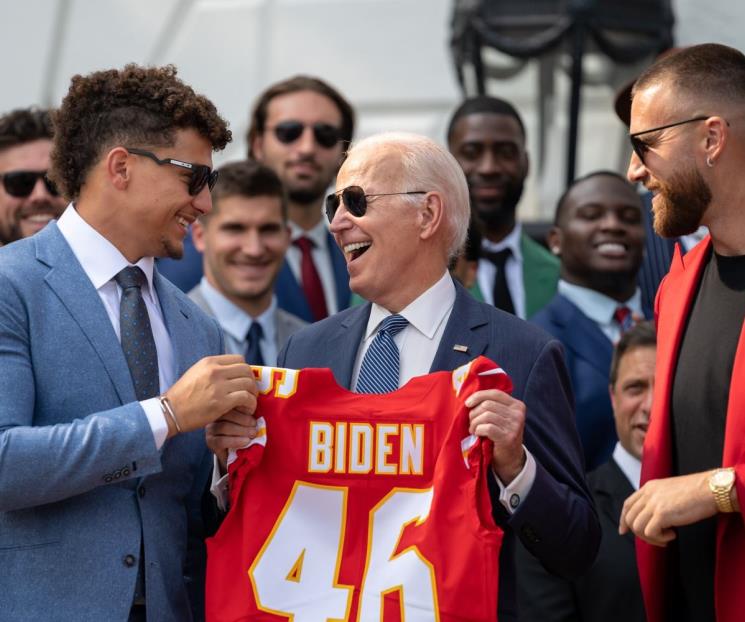 Los campeones Jefes visitan la Casa Blanca 