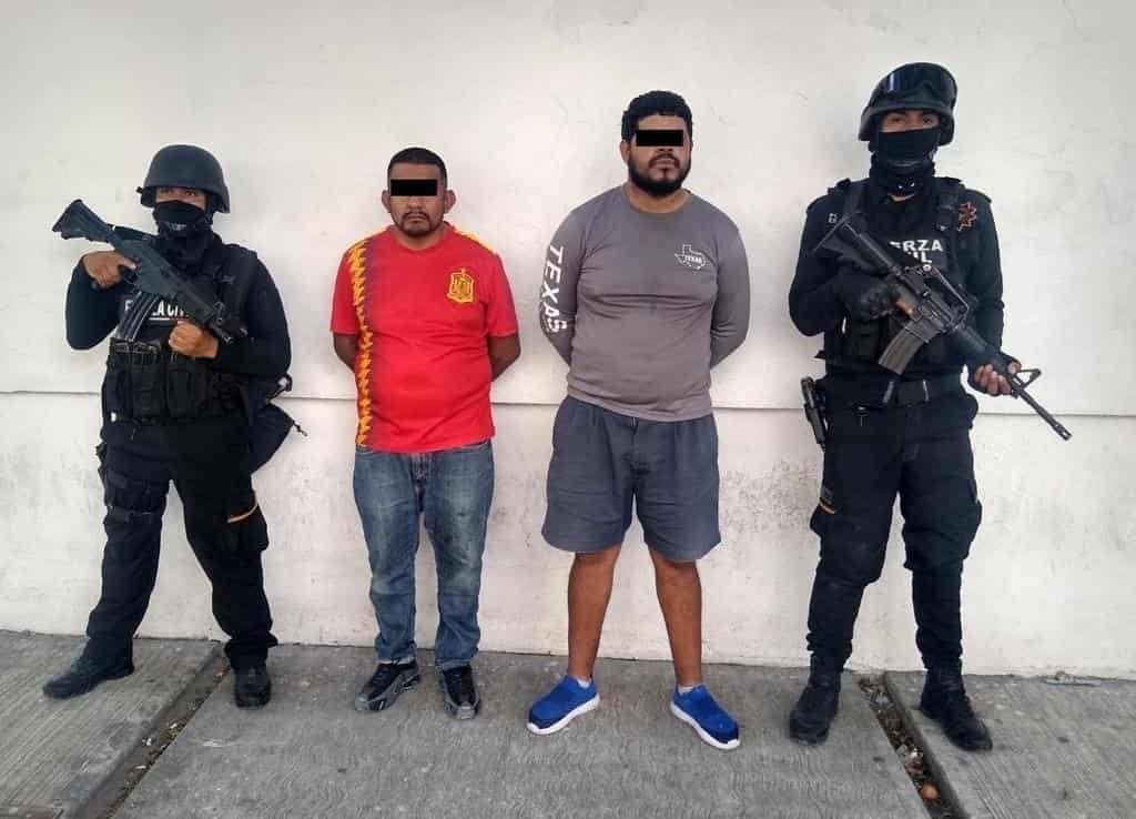 Tras los trabajos de inteligencia, Fuerza Civil en coordinación con la Agencia Estatal de Investigaciones, detuvieron a siete integrantes del crimen organizado que ya eran buscados por las autoridades policiales