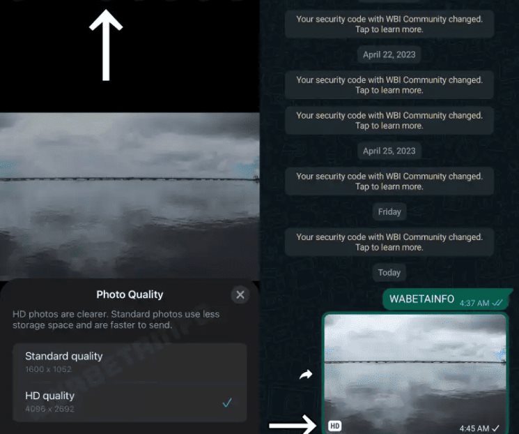 WhatsApp permite enviar fotos a máxima calidad y sin pérdida