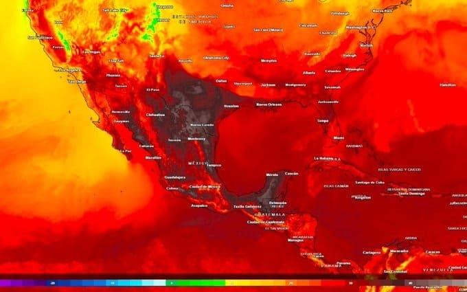 Estados con temperaturas de hasta 45 grados para este lunes