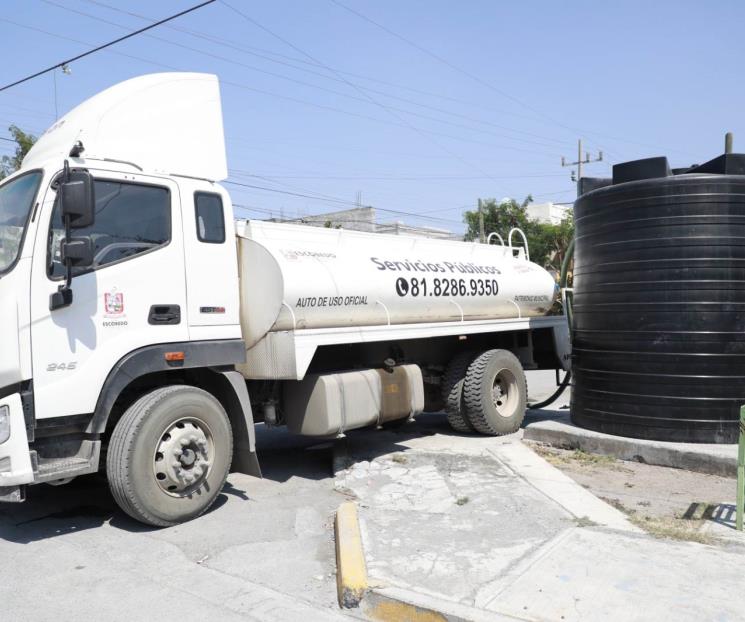 Refuerza Escobedo suministro de agua a colonias