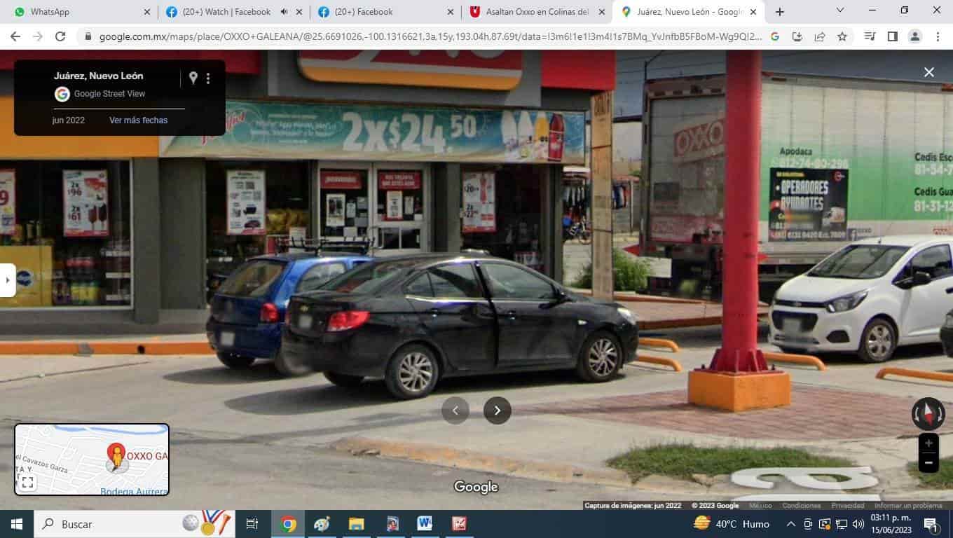 Un delincuente asaltó con lujo de violencia una tienda de conveniencia ubicada en el municipio de Juárez, donde se apoderó de dinero en efectivo y mercancía