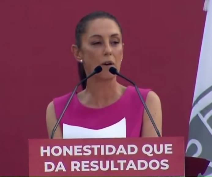 Da Sheinbaum su último discurso como jefa de la CDMX