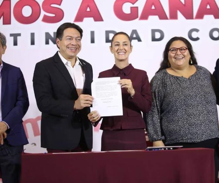 Sheinbaum se registra como aspirante a candidatura de Morena