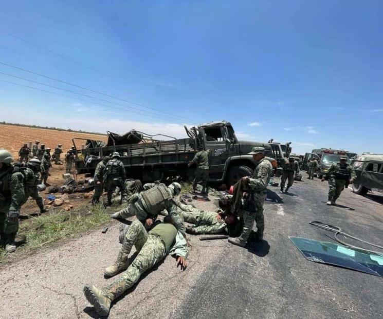 Mueren tres soldados tras accidente en Zacatecas Mueren tres soldados tras accidente en Zacatecas