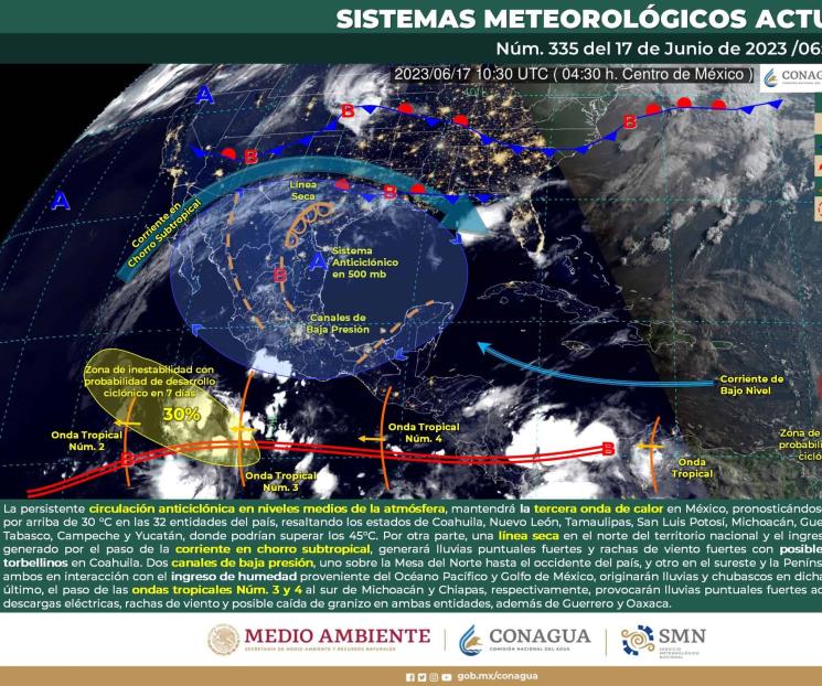 Ciclón Adrián incrementa su potencial de formación