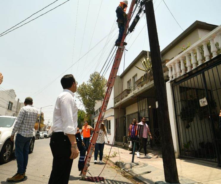 Supervisa Colosio trabajos de retiro de cableado