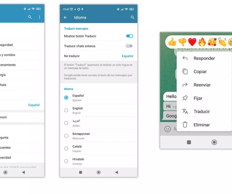 Telegram implementa su propio traductor Telegram implementa su propio traductor