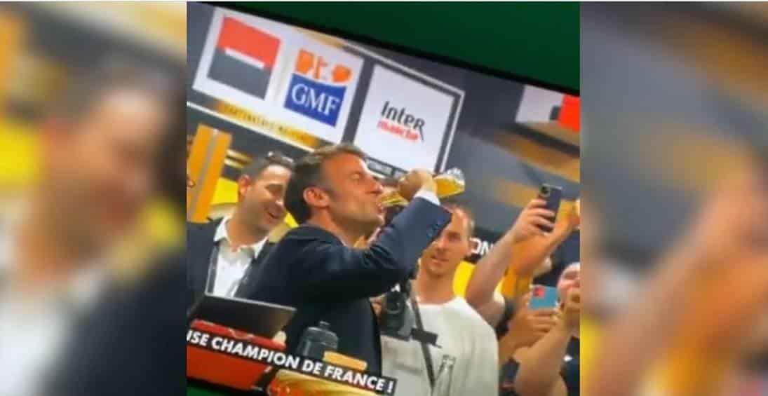 Macron muestra su amor… por la cerveza Corona