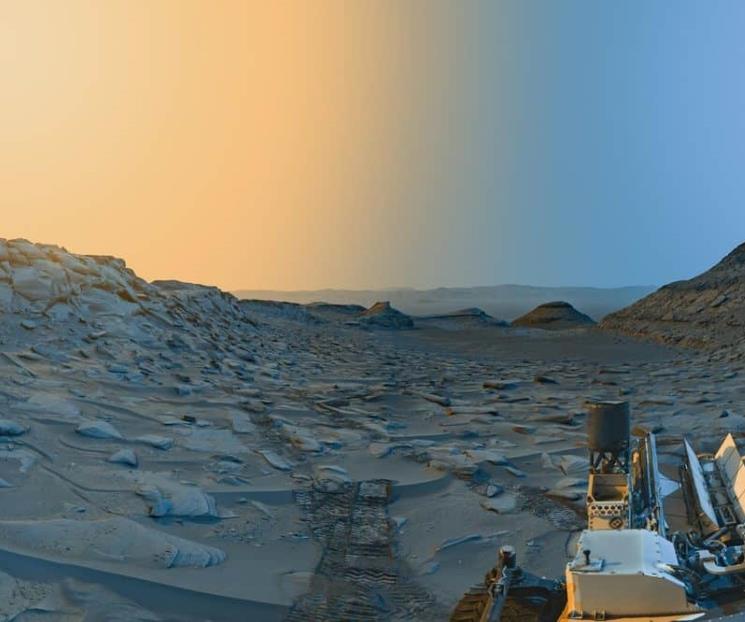Explorador Curiosity capta atardecer en Marte
