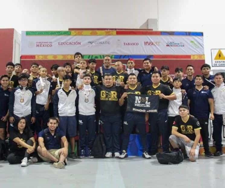 Da Luchas Asociadas 10 medallas a NL en NC