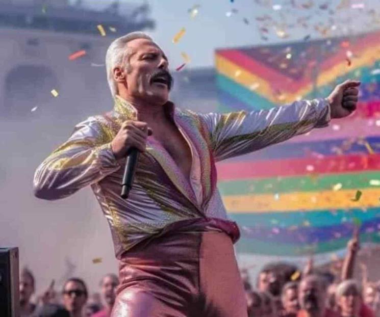 Revela IA como luciría Freddie Mercury en Pride Day Revela IA como luciría Freddie Mercury en Pride Day