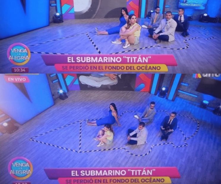 Critican a Venga la Alegría por recrear submarino Titán Critican a Venga la Alegría por recrear submarino Titán