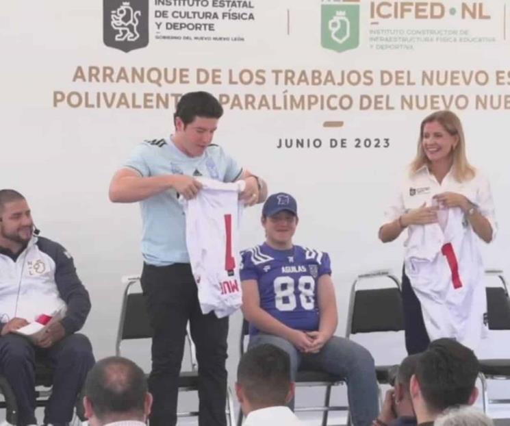 Arranca Samuel construcción de nuevo Estadio Nuevo León Arranca Samuel construcción de nuevo Estadio Nuevo León