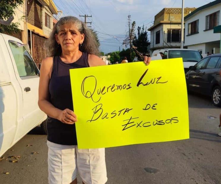 Protestan por falta de luz en zona metropolitana