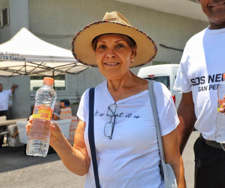 Instalan en San Pedro 10 puntos de hidratación
