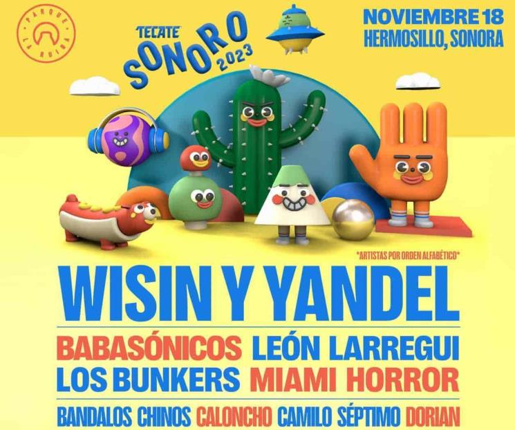 Presentan lineup para Tecate Sonoro 2023